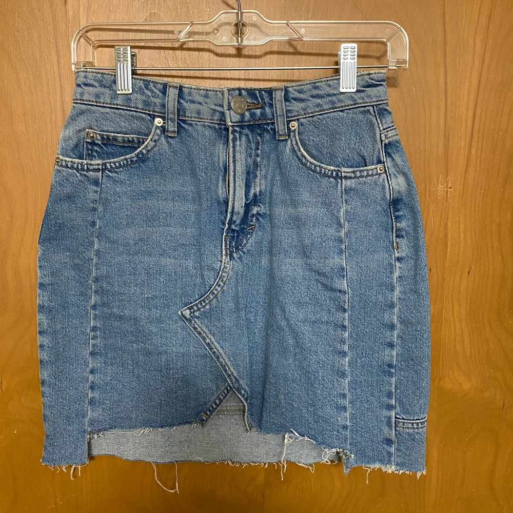 BDG Distressed Denim Skirt